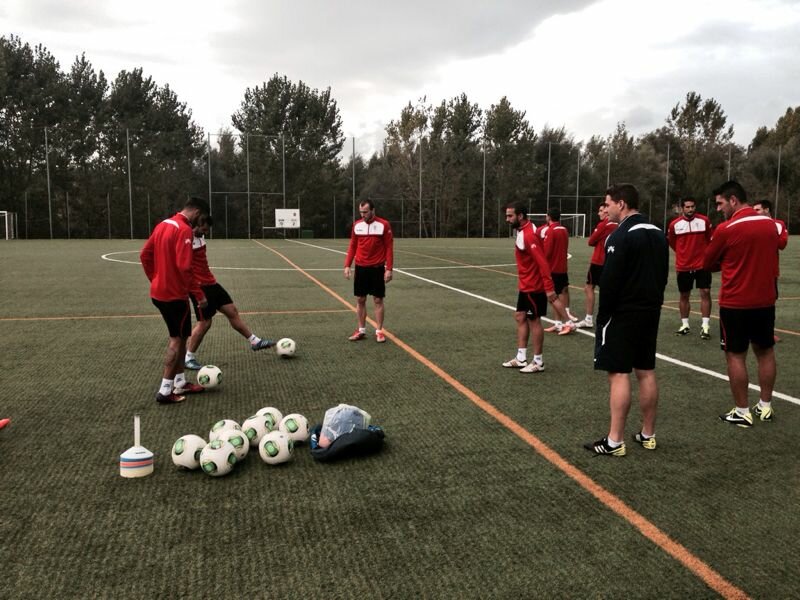 El Algeciras ultima su preparación antes del partido ante el Haro